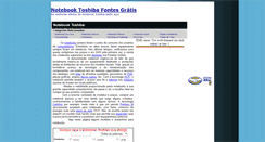 Desktop Screenshot of notebooktoshiba.fontesgratis.com.br